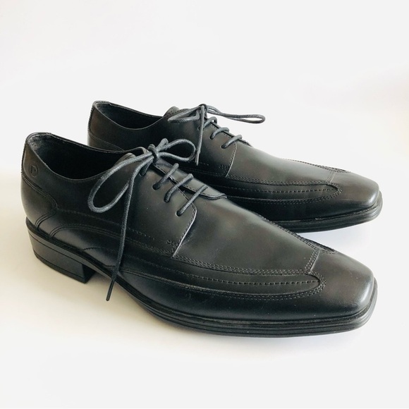 Rockport Black Leather Square Toe Oxfords - Picture 1 of 12